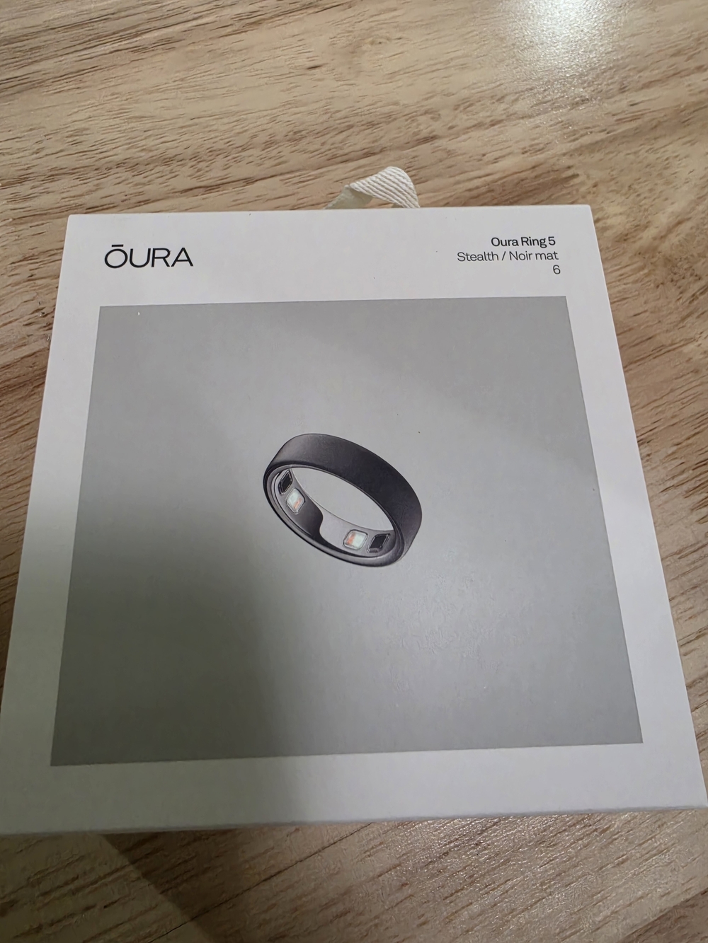 Oura Ring 5 Stealth Black Matte - Size 6